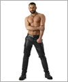 20601 MR.CHAPS Leder Cargo-Jeans
