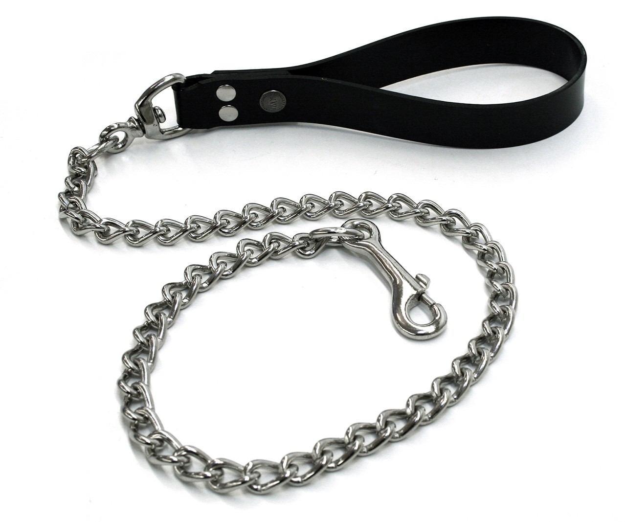 Latex-Führleine mit Metallkette, 2,10 mm Latex