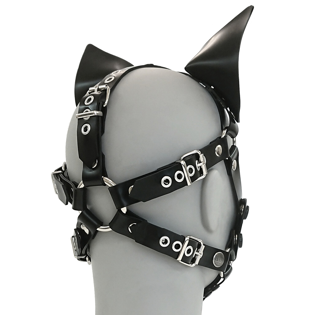 Hundemaskenharness, farbige Stehohren