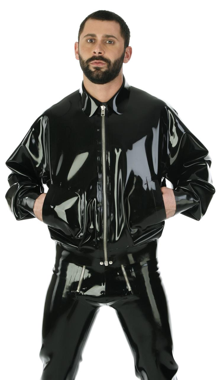 Bomberjacke mit Kragen, 0,60 mm Latex