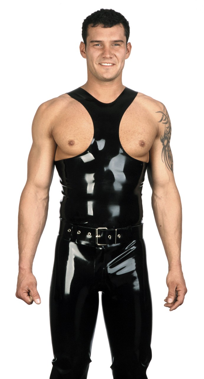 Trägershirt, brustwarzenfrei, 0,90 mm Latex