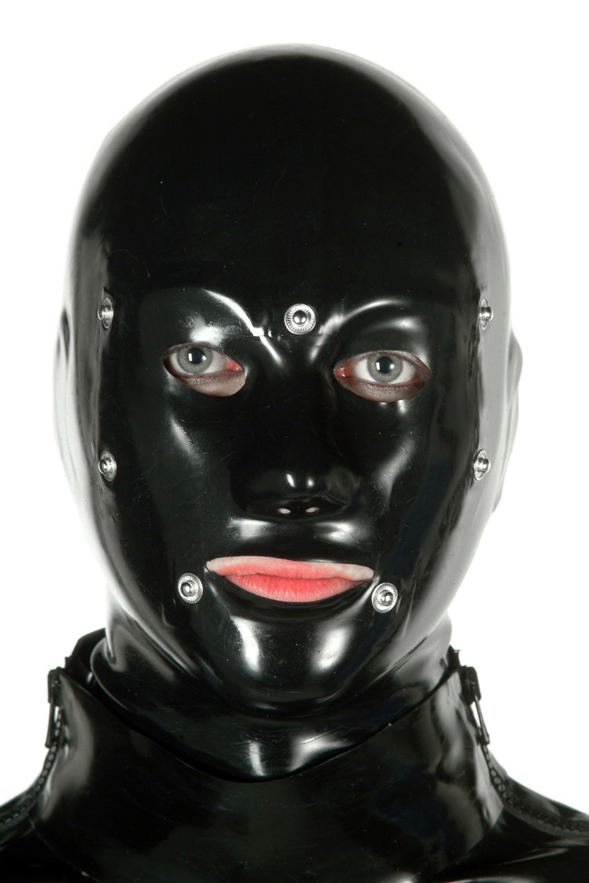 Systemmaske mit Mund und Augenklappe, 0,60 mm Latex