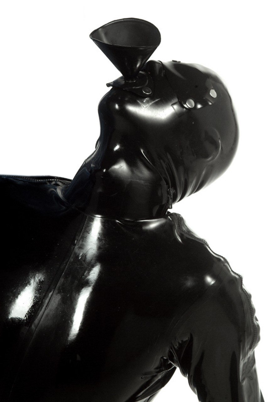 Systemmaske mit Mund und Augenklappe, 0,60 mm Latex