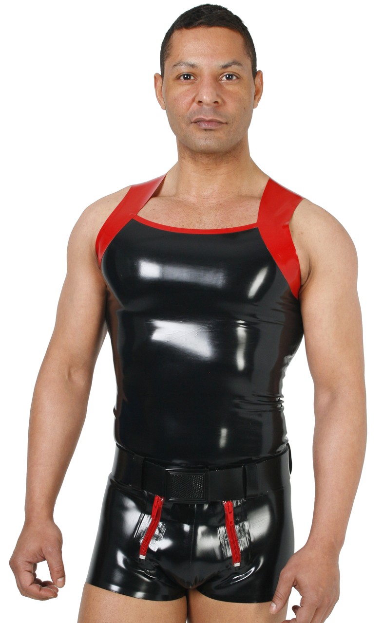 Trägershirt mit Formsäumen, 0,35 mm Latex