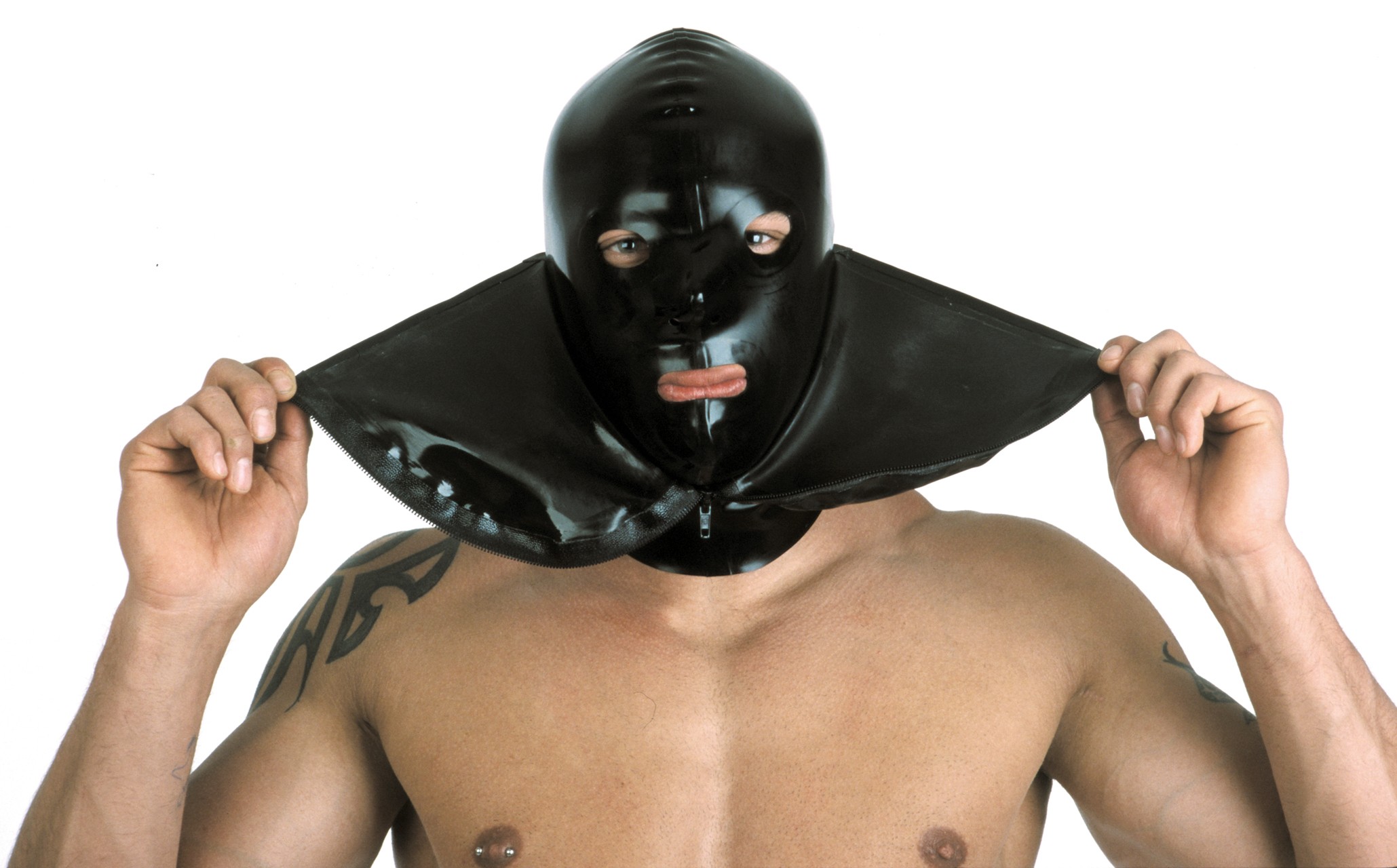 Maske, komplett verschließbar, 0,90 mm Latex