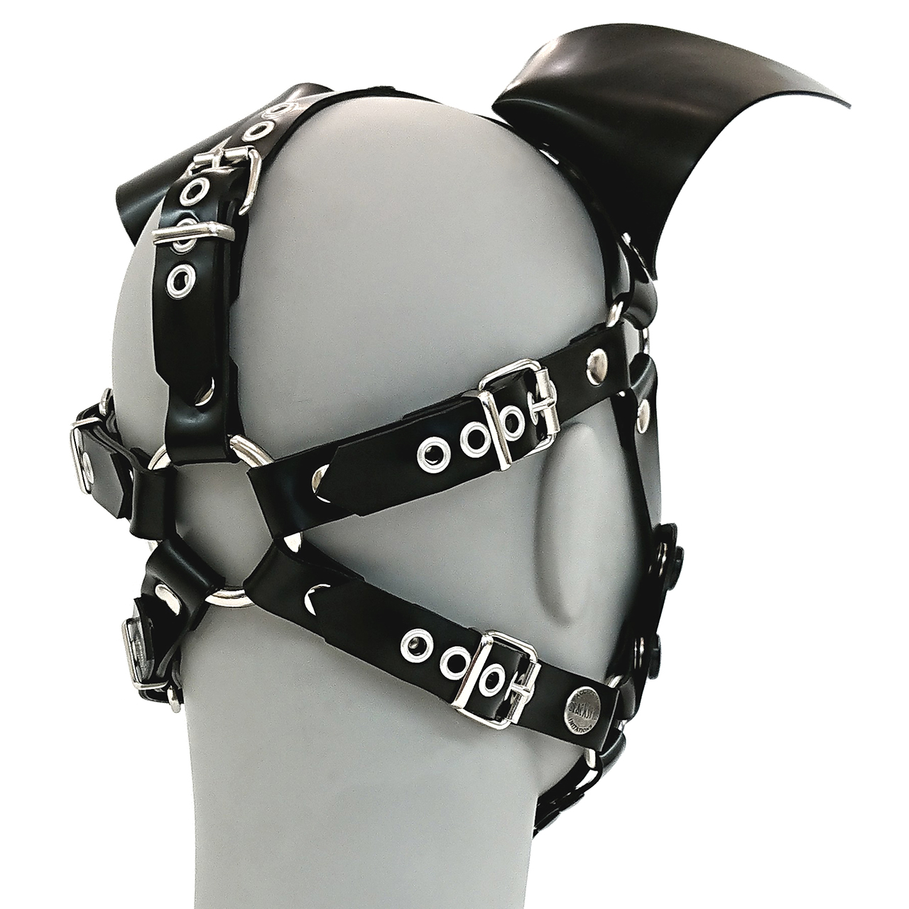 Hundemaskenharness, wackelnde Stehohren