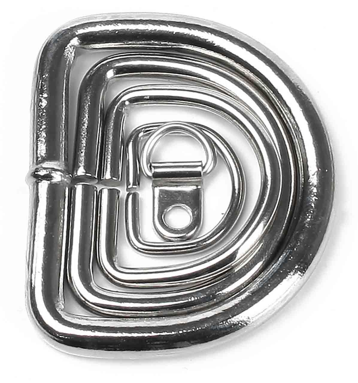 D-Ring zum Aufnieten 10 x 5 x 2 mm