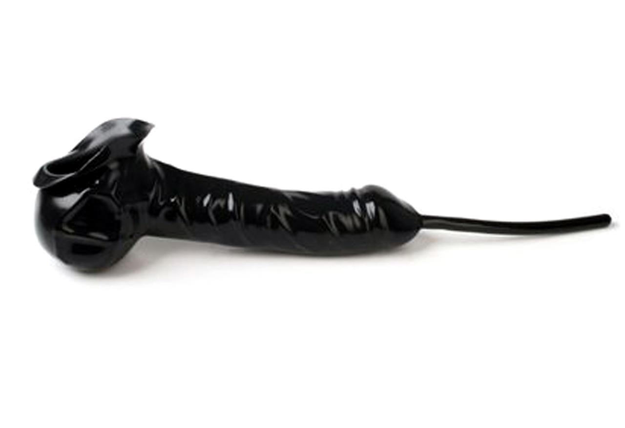 Hodenpräservativ mit Schlauch zum Anarbeiten, 13 cm