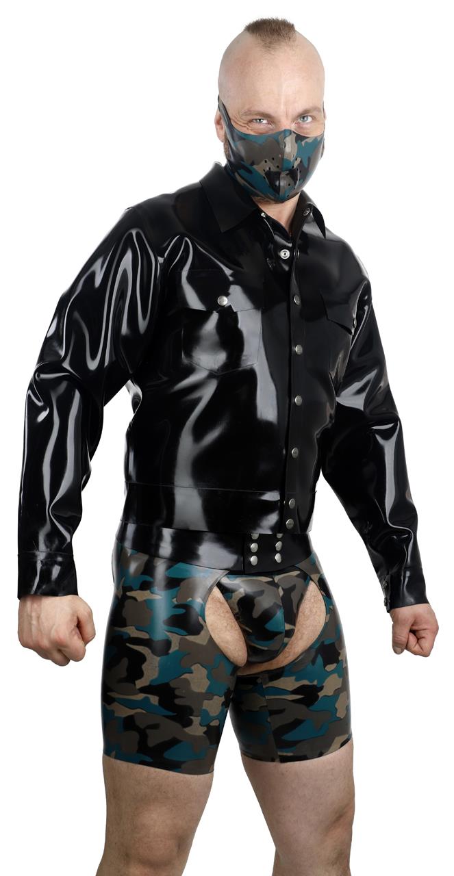 Mundschutz, camouflage, 0,60 mm Latex