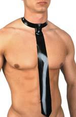Latex Krawatte mit Druckknopf, 0,90 mm Latex