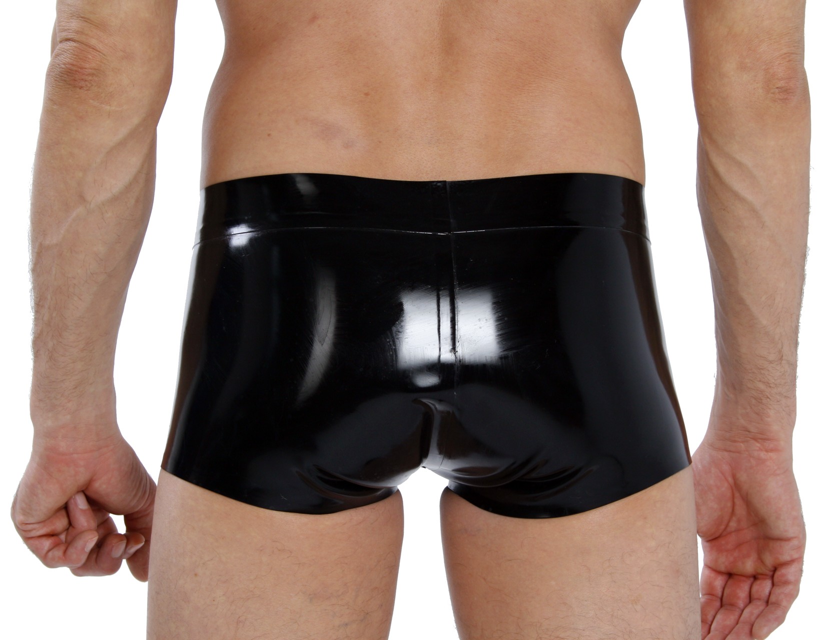Shorts mit Pouch, einfarbig, 0,60 mm Latex