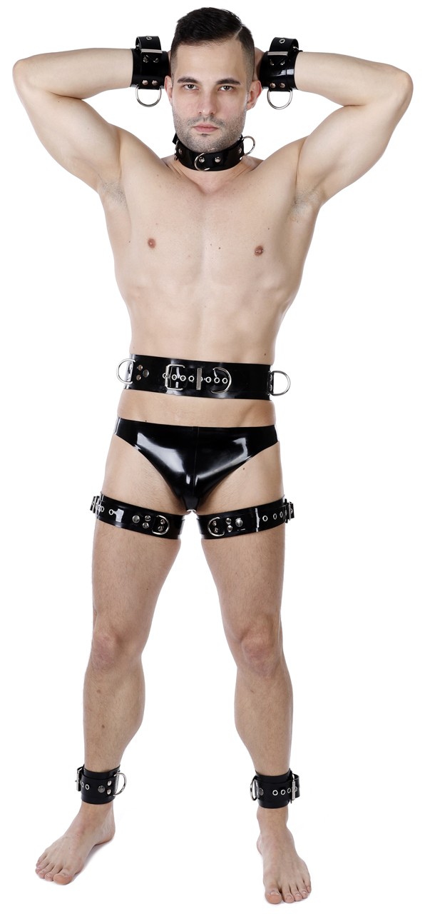 Latex-Fußfessel, 7 cm breit