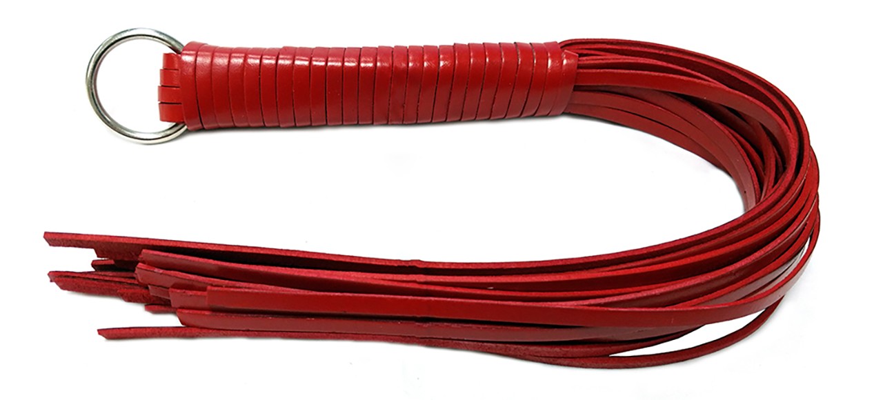 Lederflogger mit Spiralgriff, 45 cm