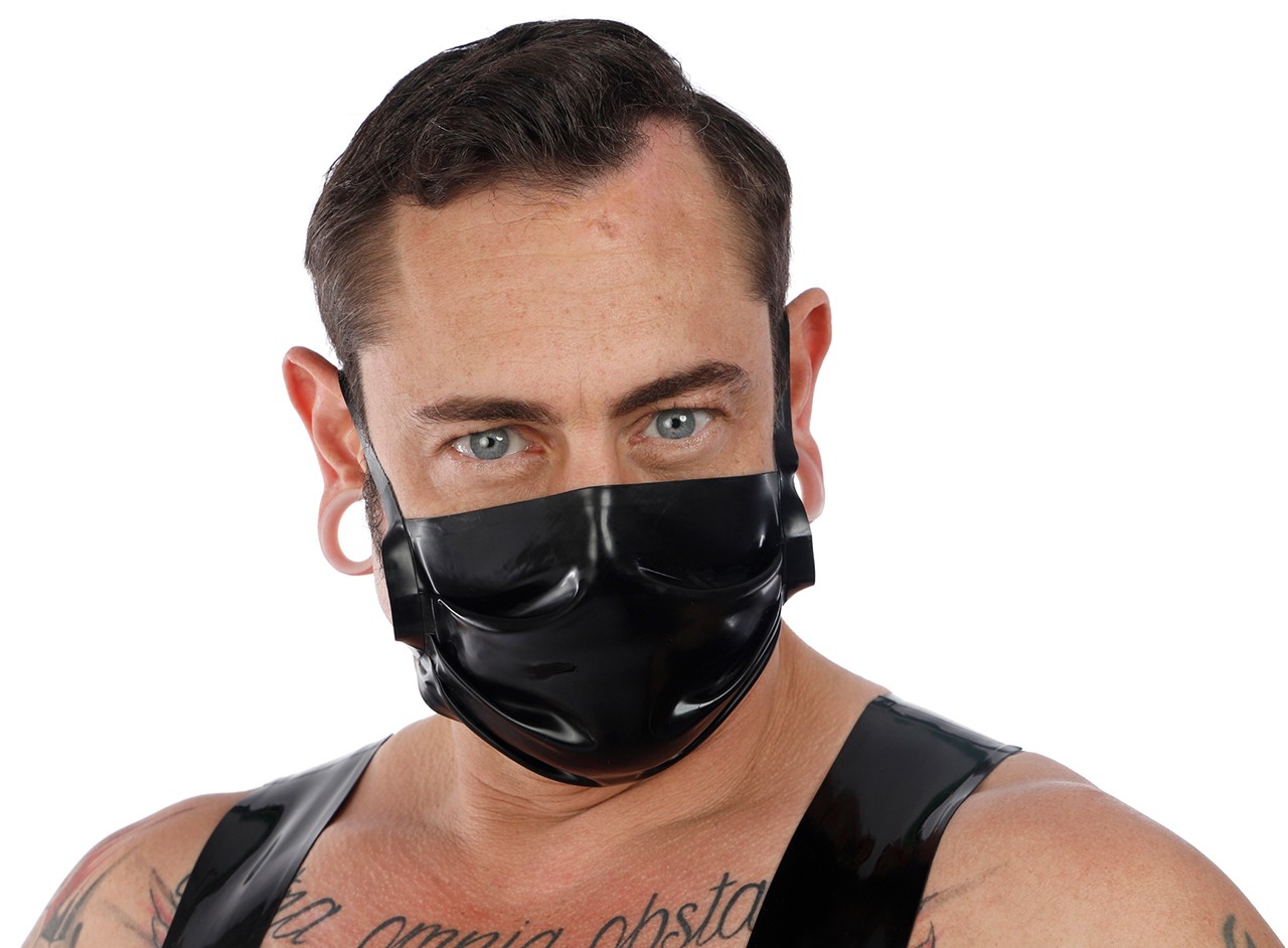 Latex Nasen-Mundschutz für Männer, 0,35 mm Latex