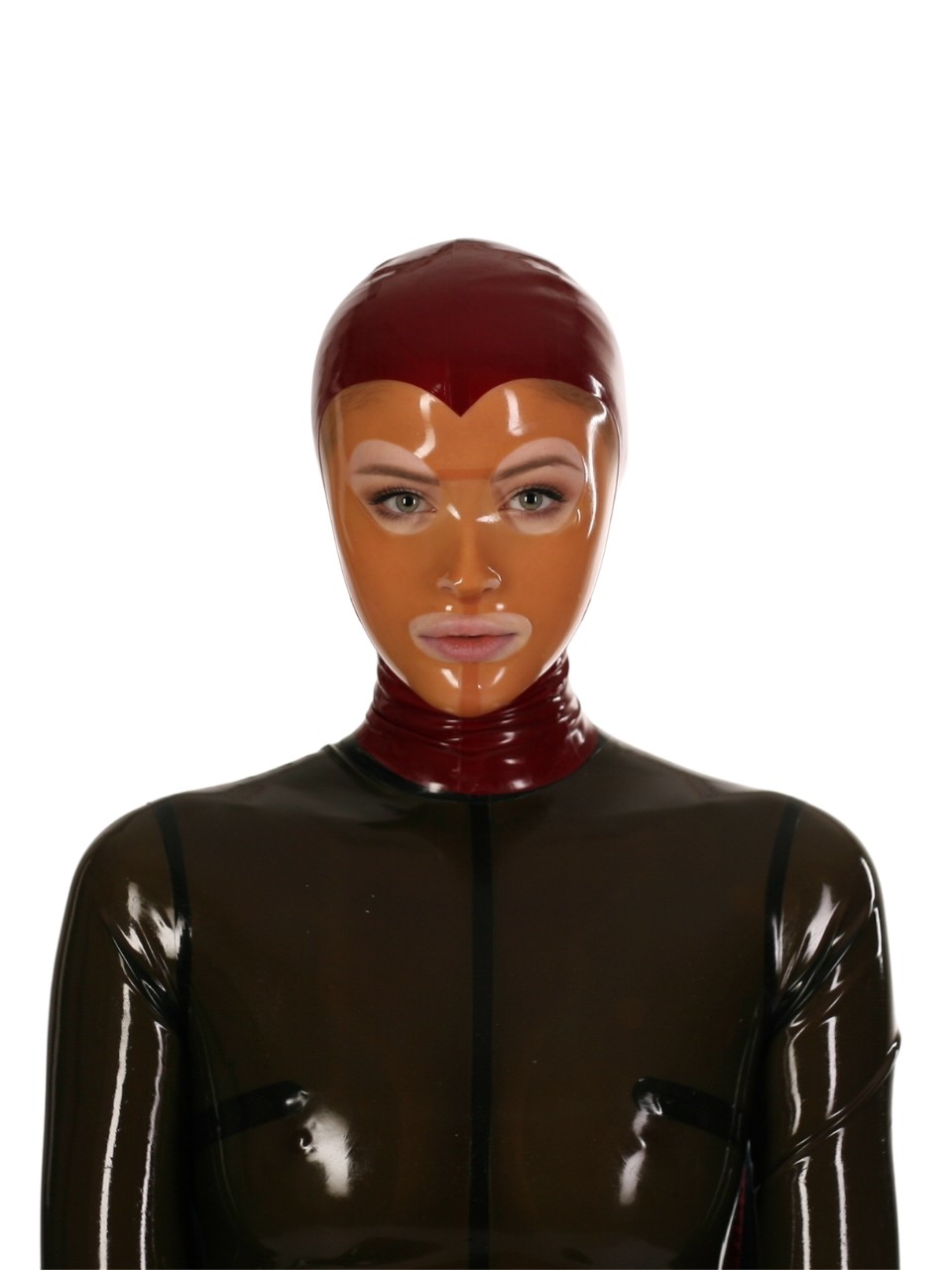 Leichte Maske, kontrastfarbenes Gesicht