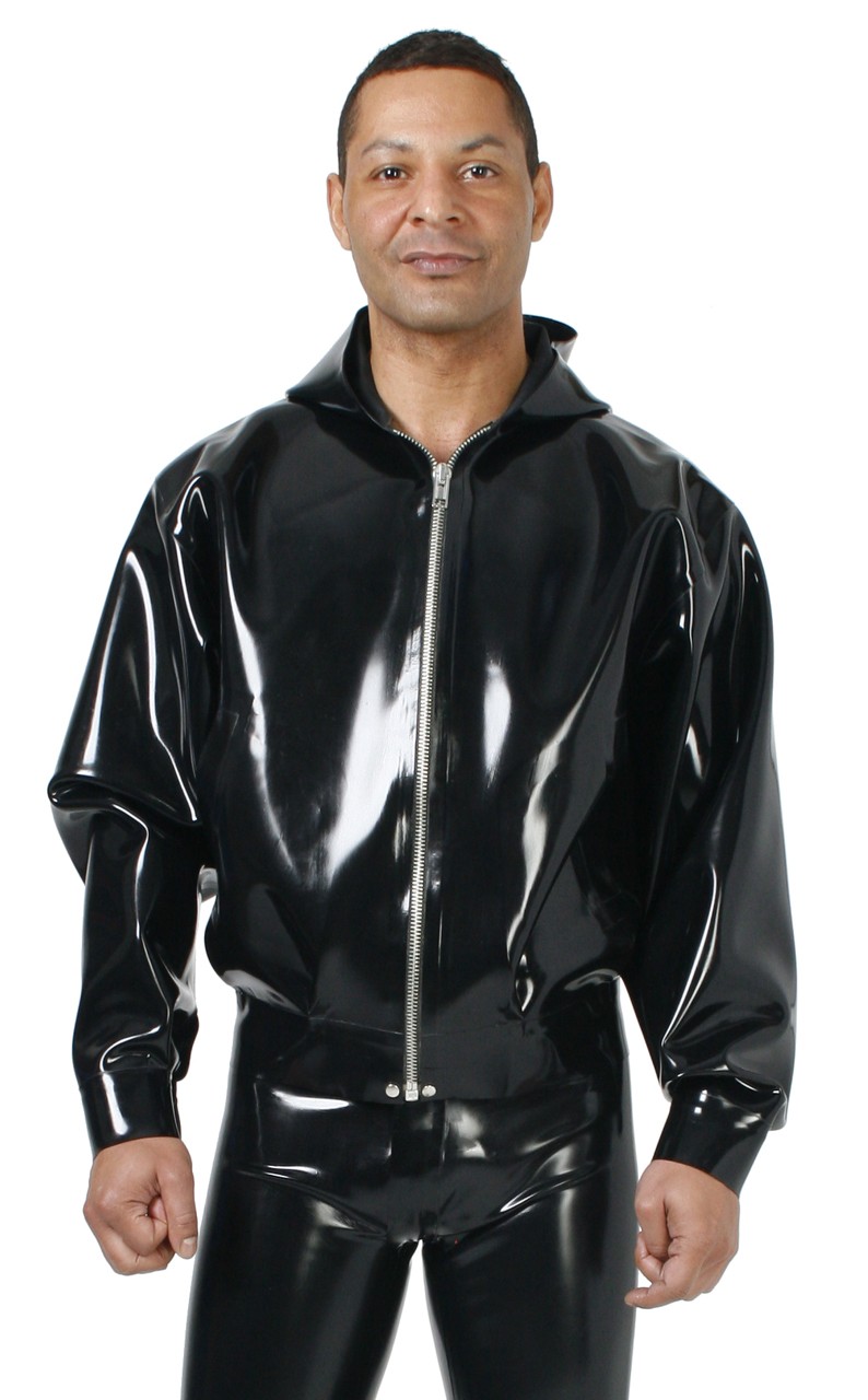 Bomberjacke mit Kapuze, 1,20 mm Latex