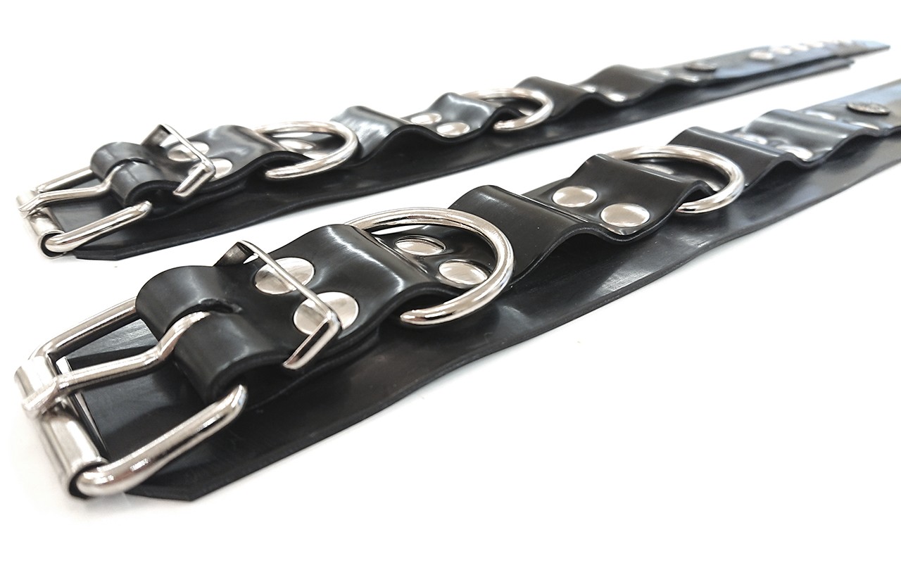 Latex-Oberarmfessel, Paar