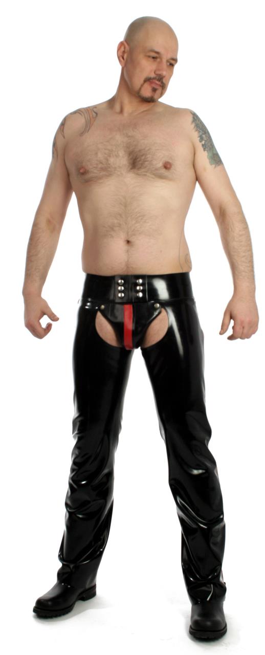 Chaps mit Außen-Reißverschluss, 0,60 mm Latex