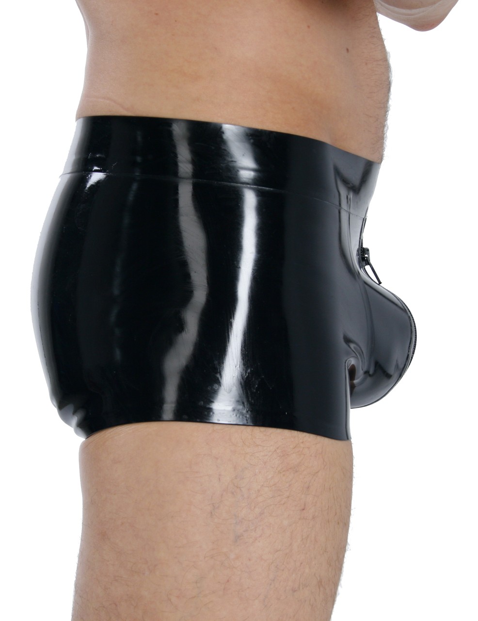 Shorts mit Pouch, einfarbig, 0,60 mm Latex