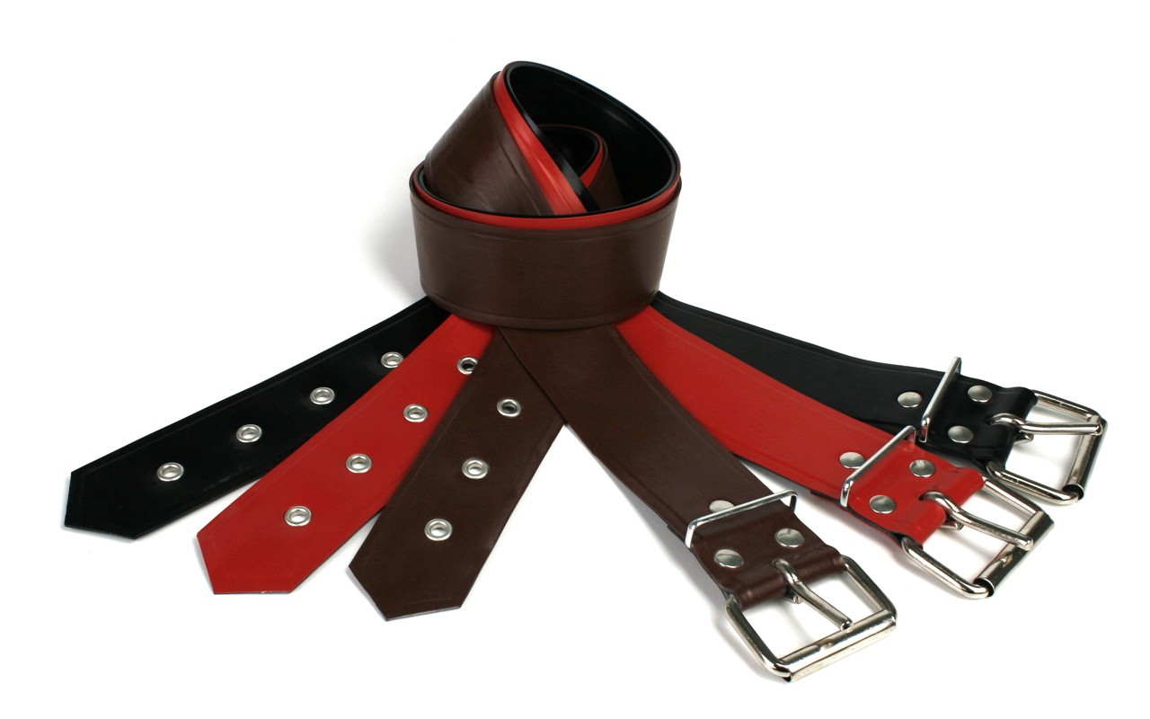 Latex Gürtel, geklebt, 5 cm breit, 1,20/0,90 mm Latex