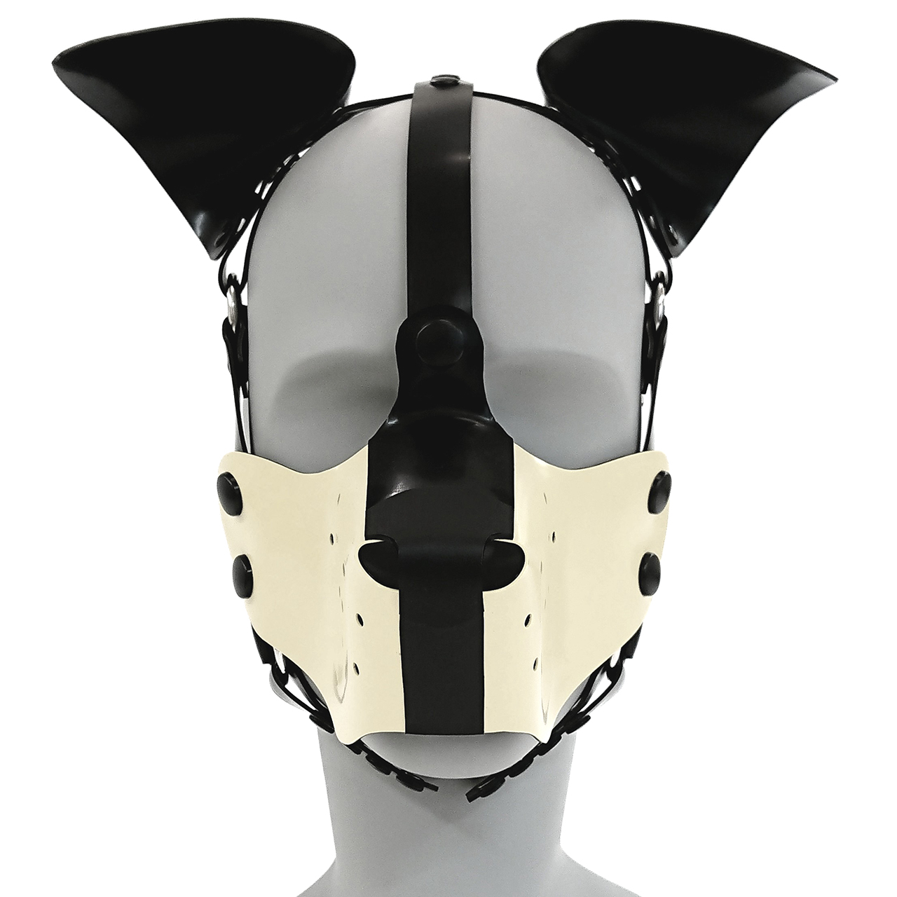 Hundemaskenharness, wackelnde Stehohren