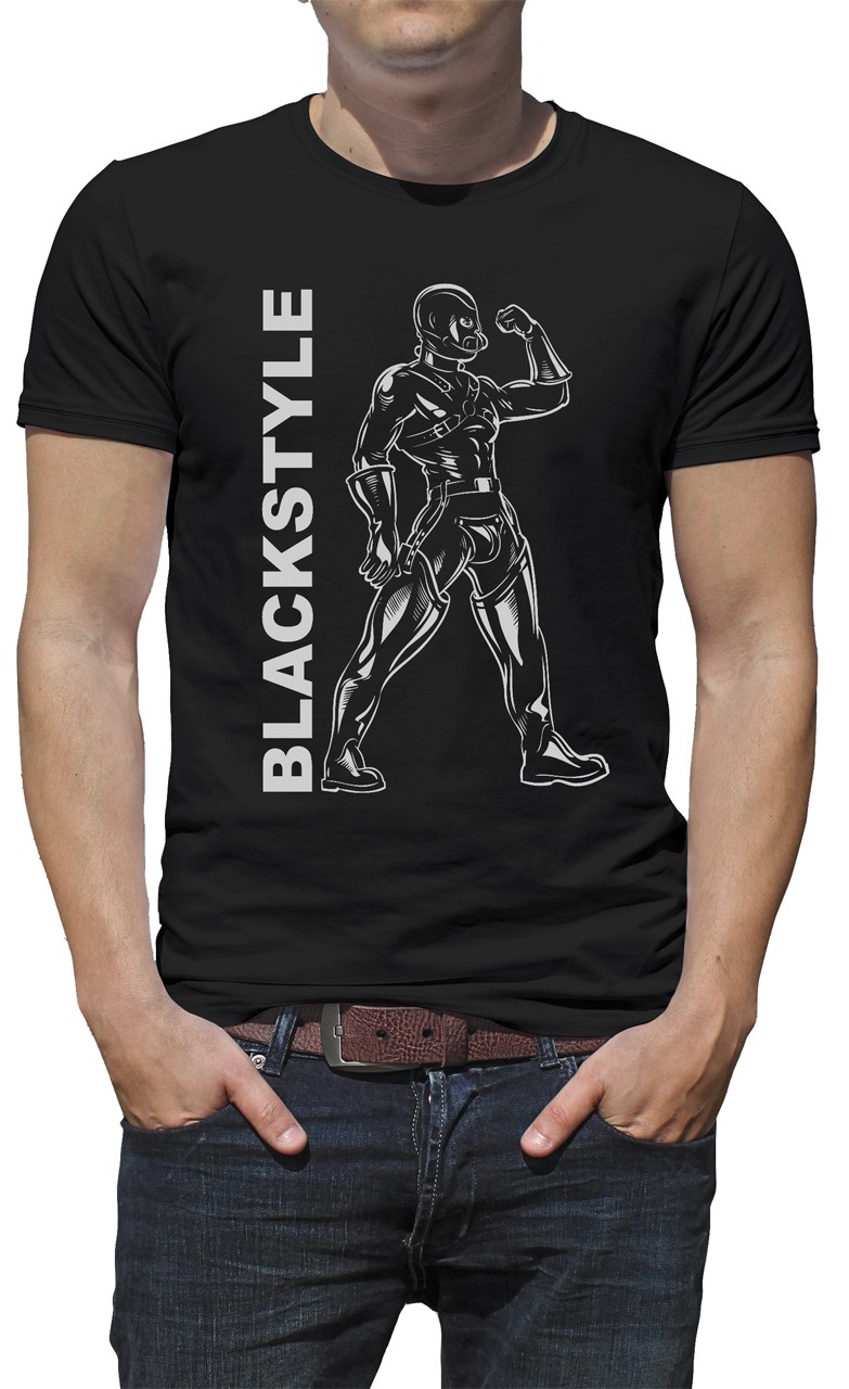 T-Shirt - Mann in Waders - Frontdruck