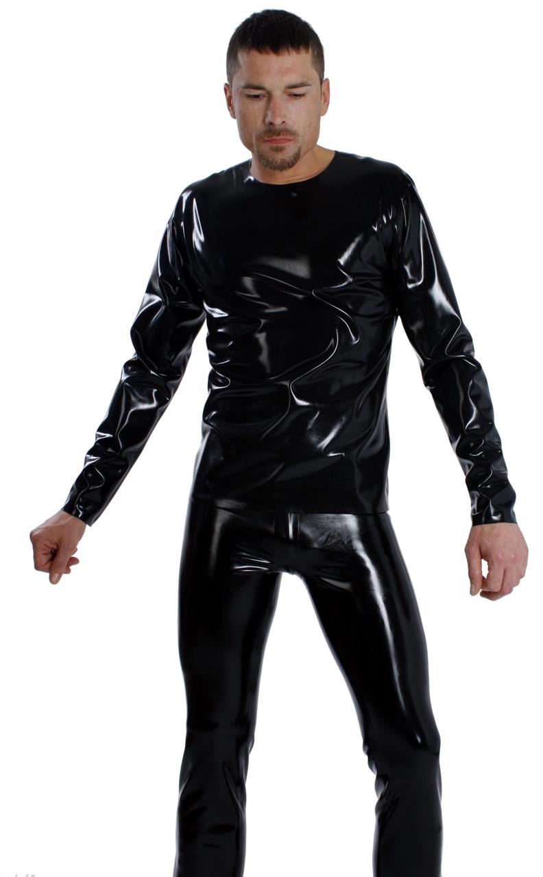 T-Shirt regular fit, langer Arm, 0,60 mm Latex