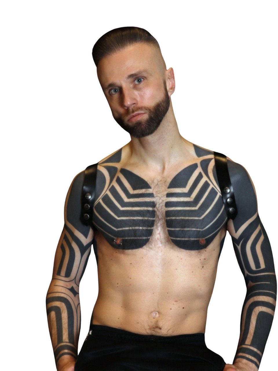 Latex Schulter-Harness, 2,10 mm Latex