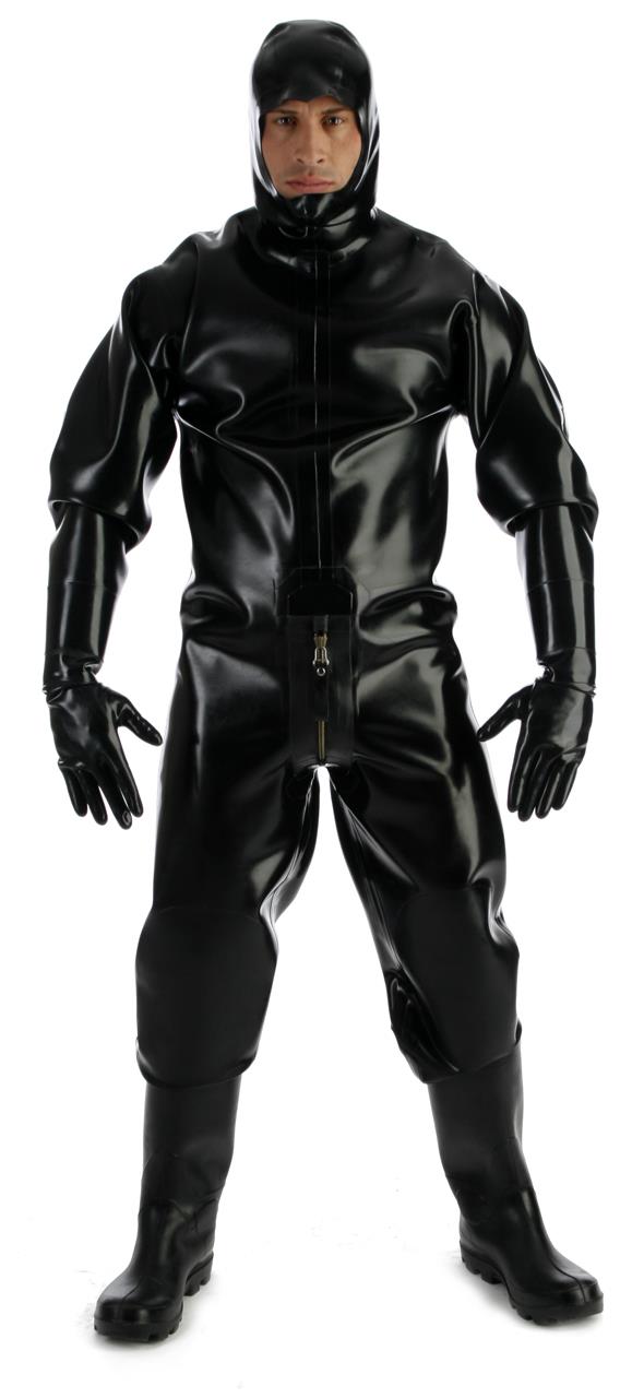 Schwerer Latexanzug, 1,20 mm Latex