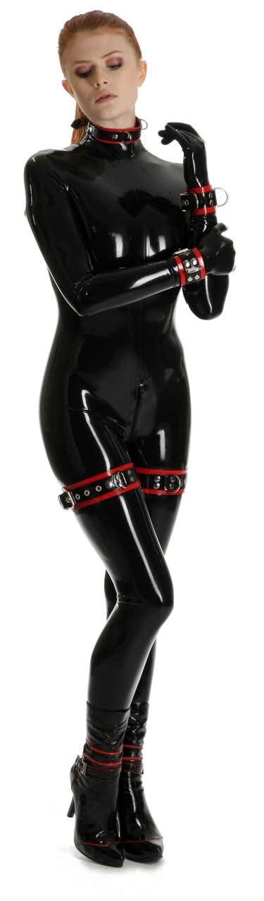 Latex Oberschenkelfessel, Paar, 2,10 mm Latex
