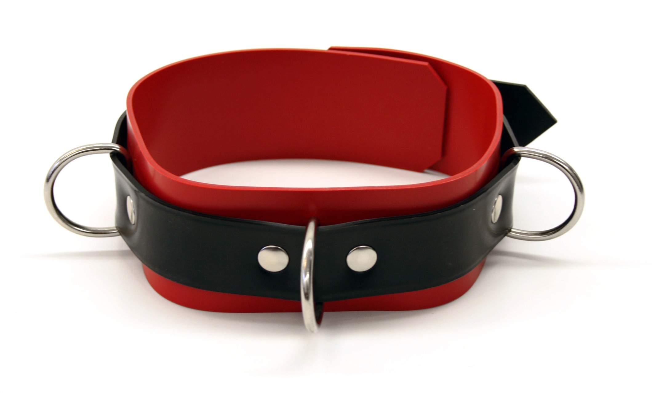 Latex-Halsband, 5 cm breit, abschließbar, 2,10 mm Latex