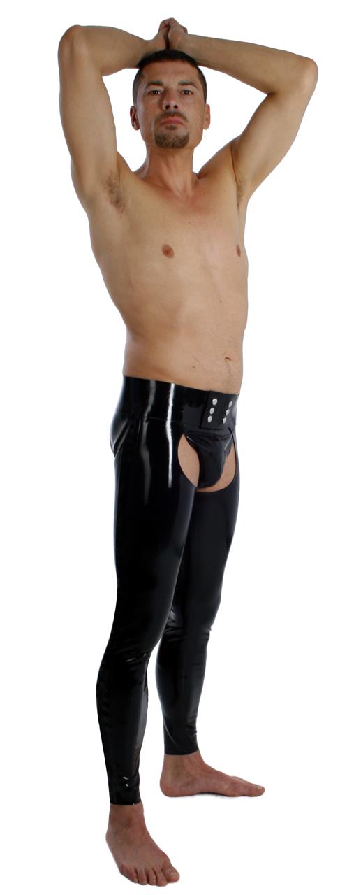 Chaps mit Leggingsbeinen und Innen-RV, 0,60 mm Latex