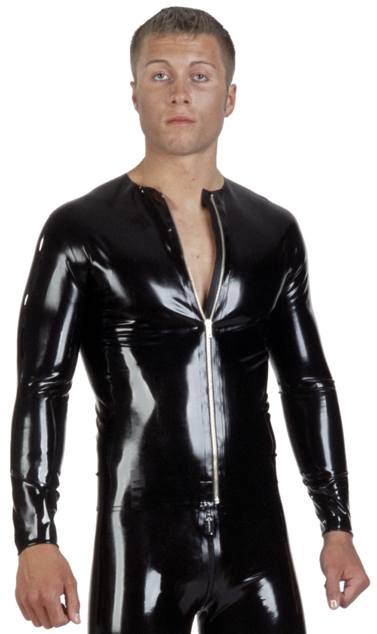 T-Shirt, eng, langer Arm, Metall RV, 0,60 mm Latex