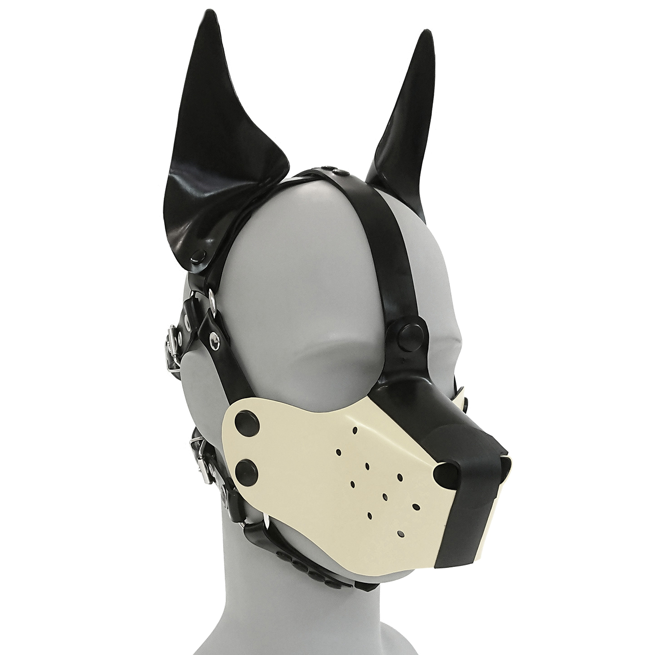 Hundemaskenharness, spitze Stehohren