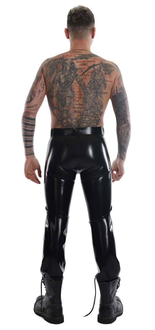 Latex Gürtel, geklebt, 5 cm breit, 1,20/0,90 mm Latex