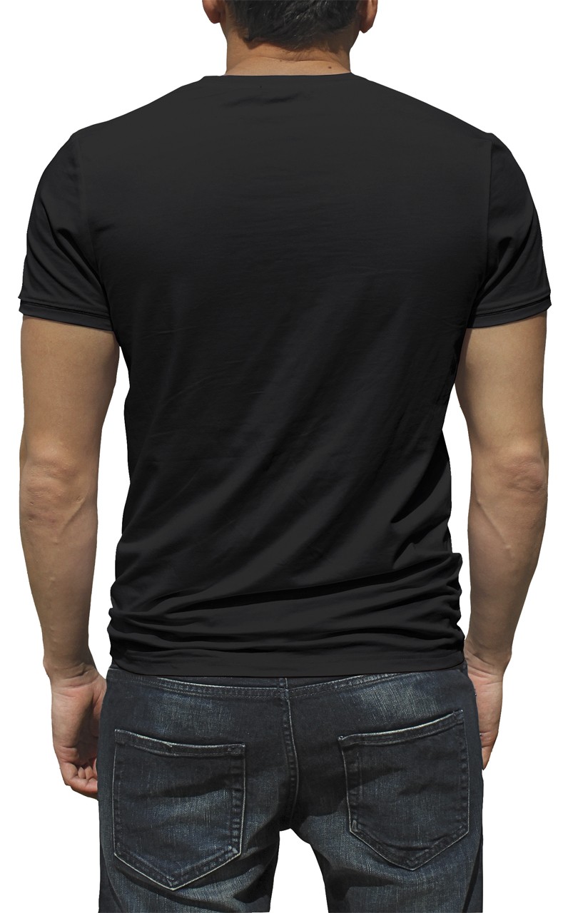 T-Shirt - Mann mit Hundemaske - Frontdruck