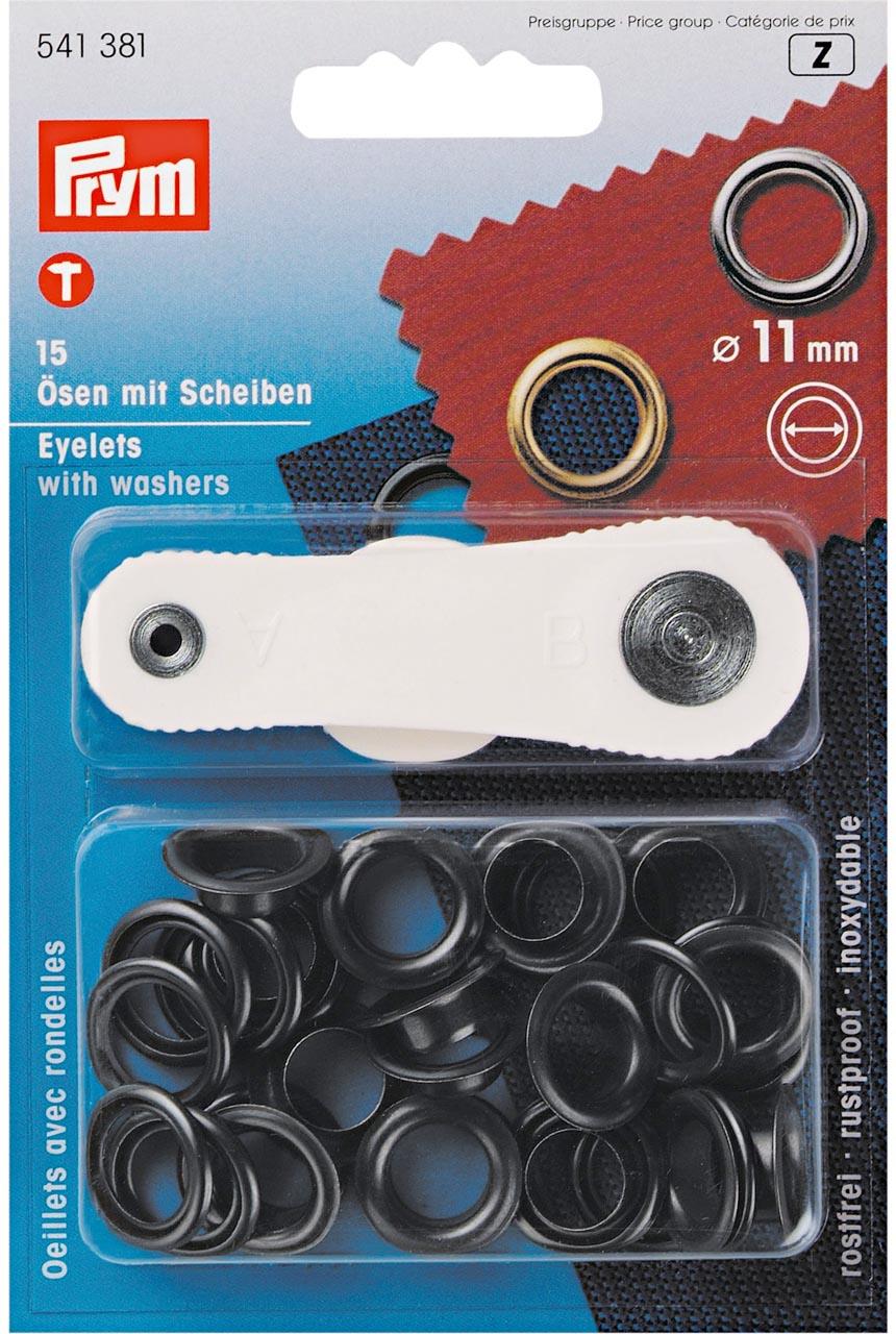 Prym Ösen mit Scheiben 11 mm