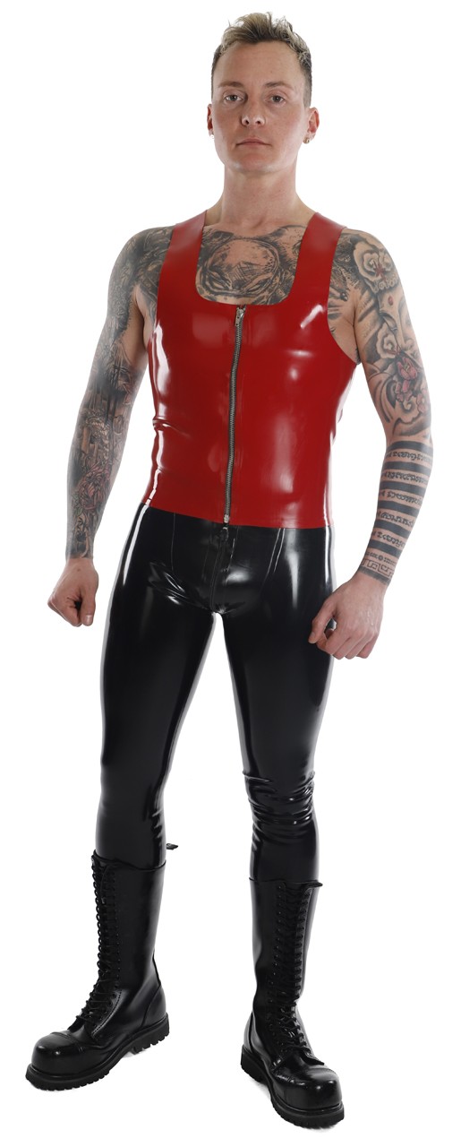 Trägershirt, teilbarer RV vorn, 0,35 mm Latex