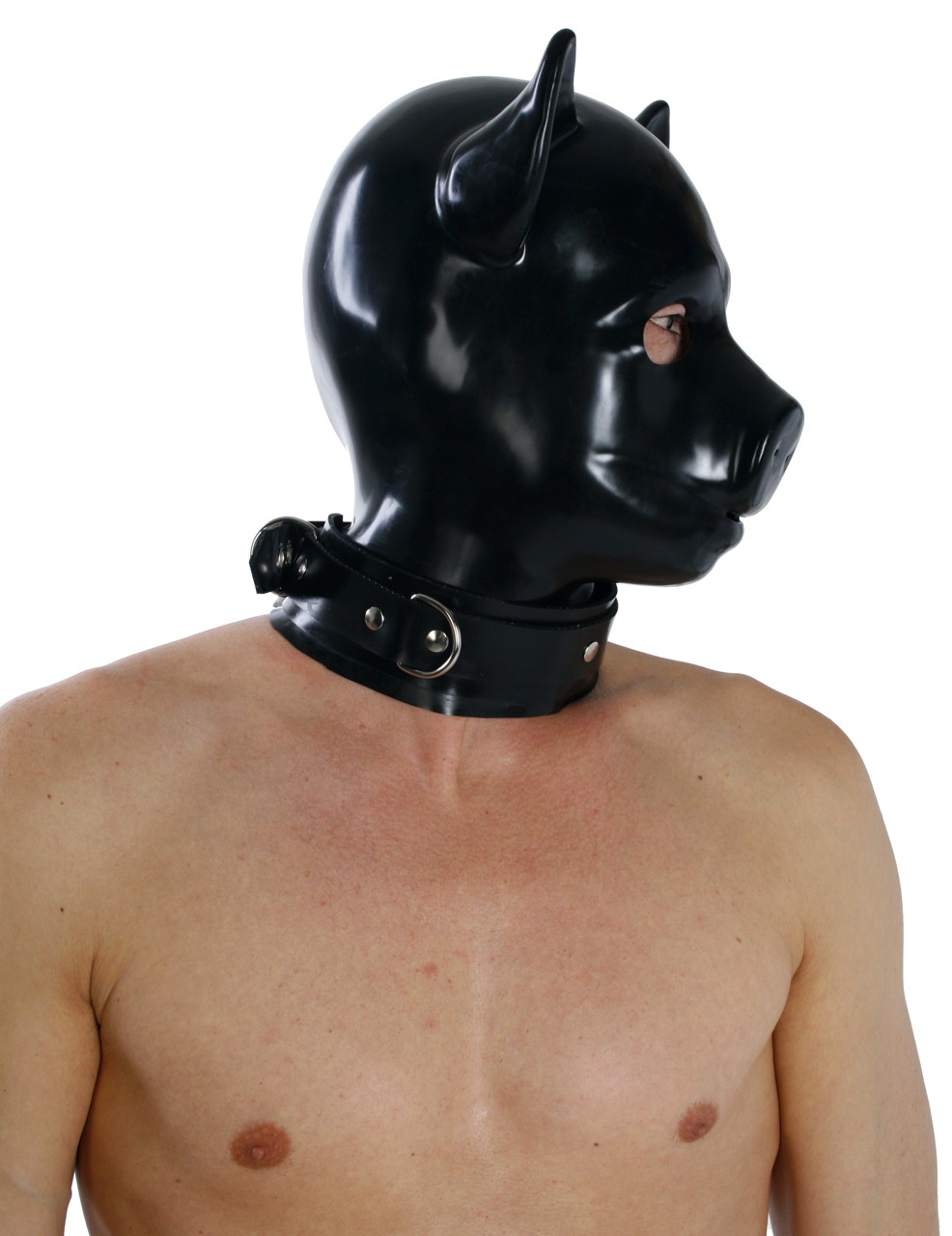 Schweine-Maske mit RV, abschl. Halsband
