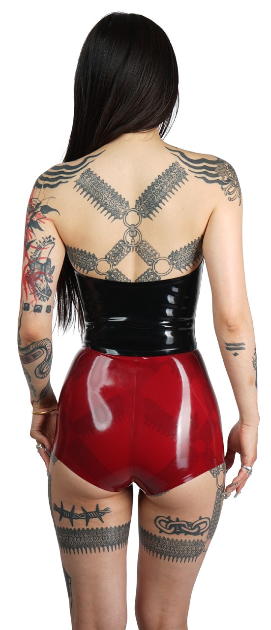 Damenshorts ohne Reißverschluss, 0,35 mm Latex