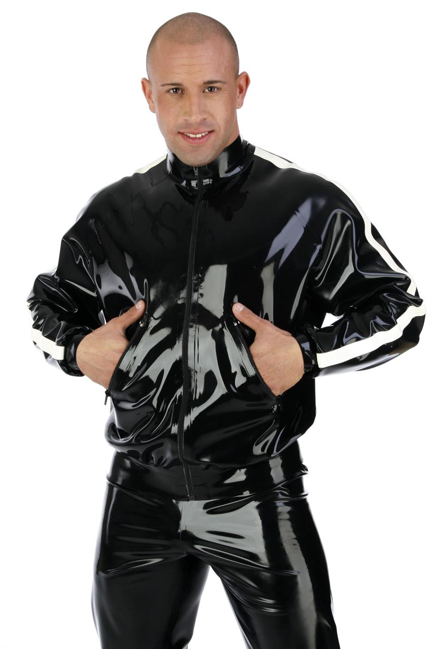 Trainingsjacke mit Kragen, 0,60 mm Latex