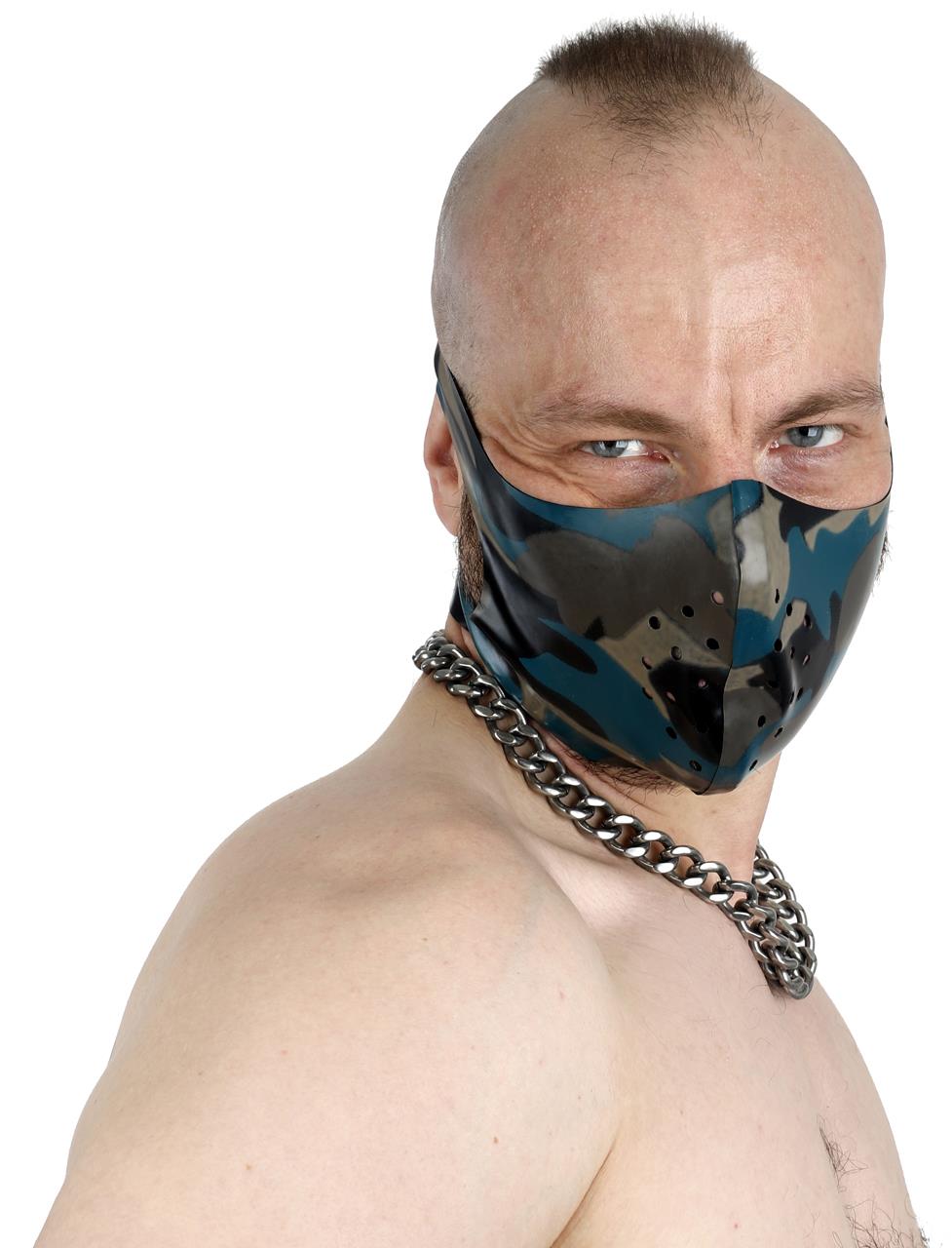 Mundschutz, camouflage, 0,60 mm Latex