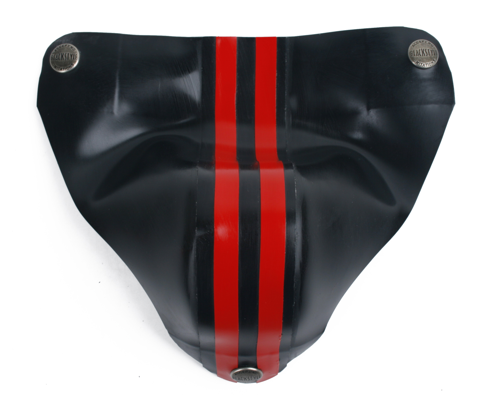 Codpiece Klappe mit zwei Streifen, 0,90 mm Latex