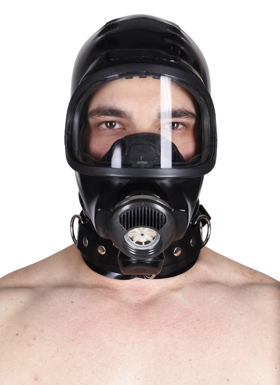 Panoramamaske mit Haube, 0,90 mm Latex