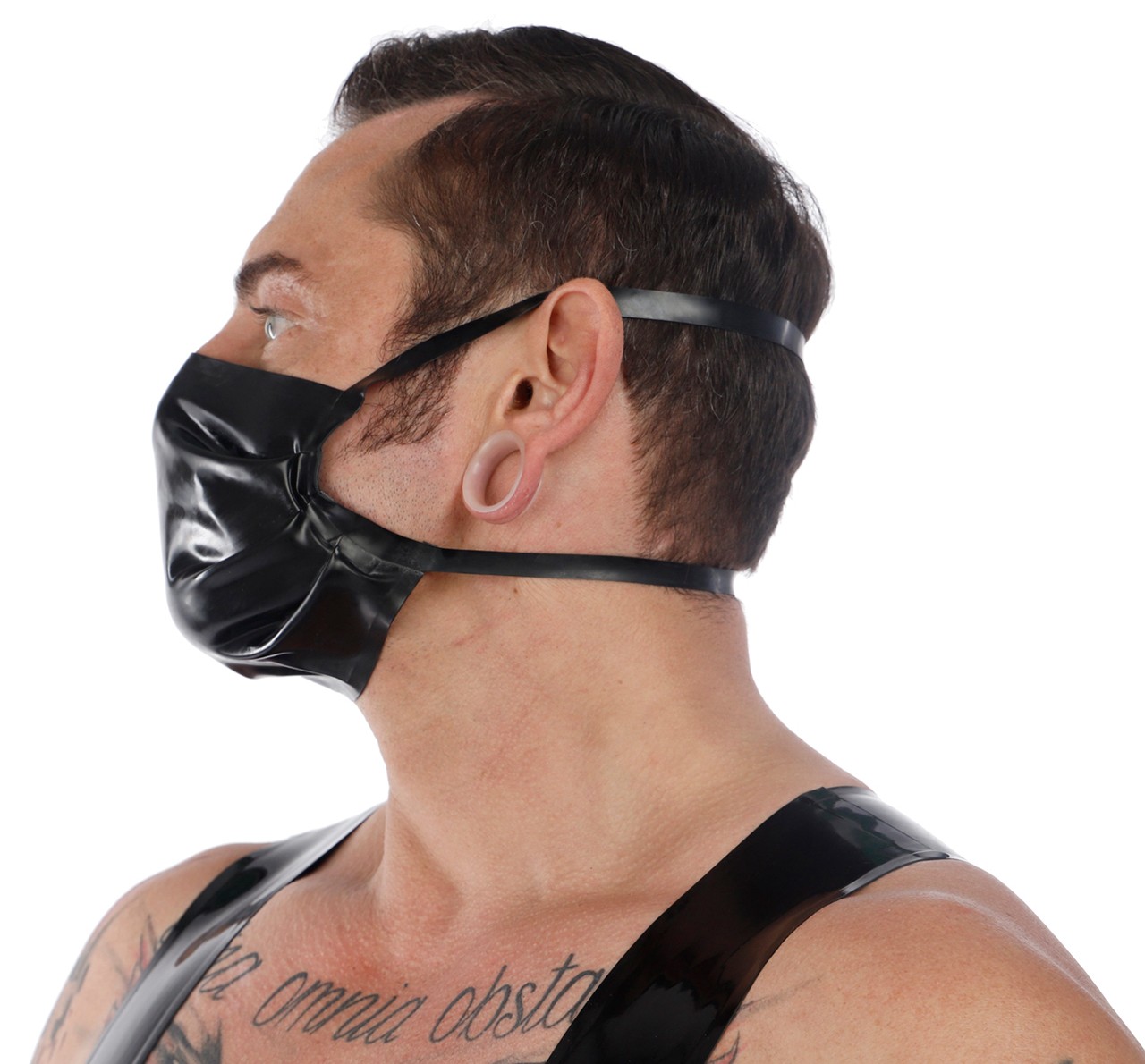 Latex Nasen-Mundschutz für Männer, 0,35 mm Latex