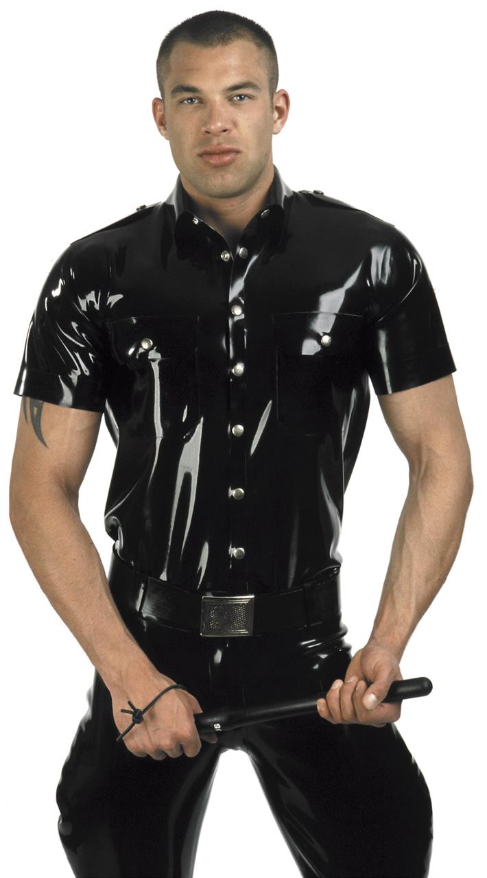 Policeshirt, kurzer Arm, 0,60mm Latex