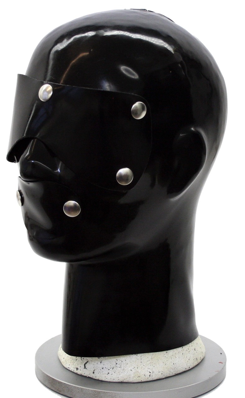 Systemmaske mit Mund und Augenklappe, 0,60 mm Latex