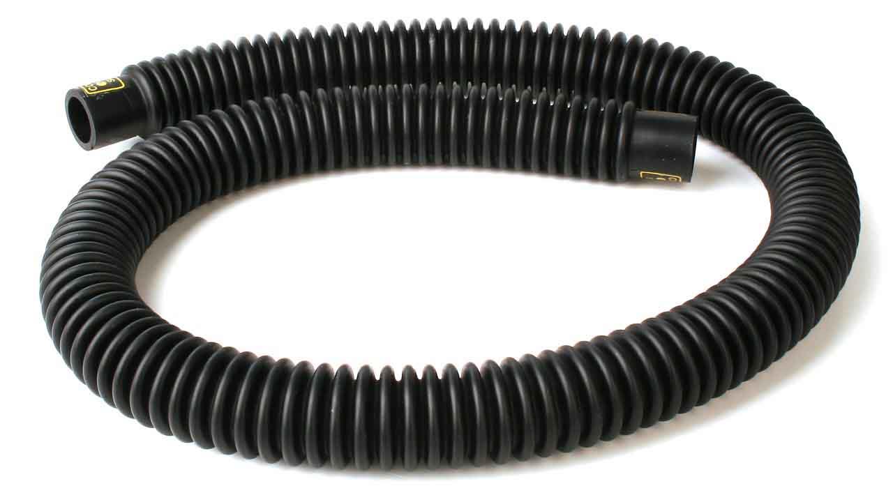 Geriffelter Gummischlauch 105 cm lang