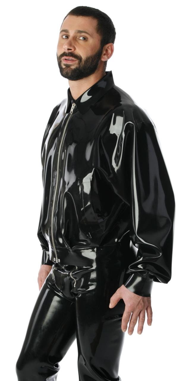 Bomberjacke mit Kragen, 0,60 mm Latex
