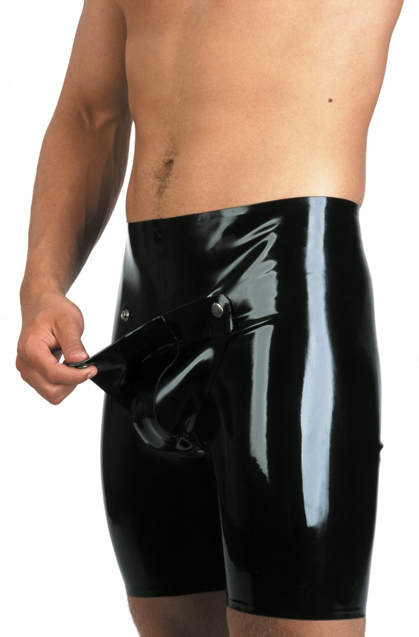 Radhose mit Codpiece, 0,60 mm Latex